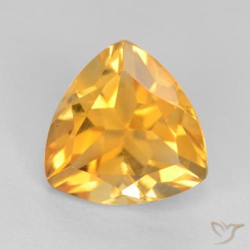 1.34ct Natural Dourado médio Citrino, Trilhão, VS