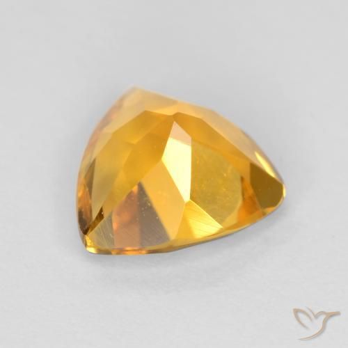 Citrino Laranja Dourada Natural 0.91ct, Trilhão, VS