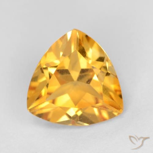 1.09ct Natural Dourado médio Citrino, Trilhão, VS