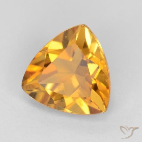 Citrino Laranja Profundo-Ouro Natural 1.13ct, Trilhão, VS