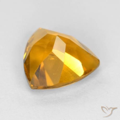 Citrino Laranja Profundo-Ouro Natural 1.13ct, Trilhão, VS
