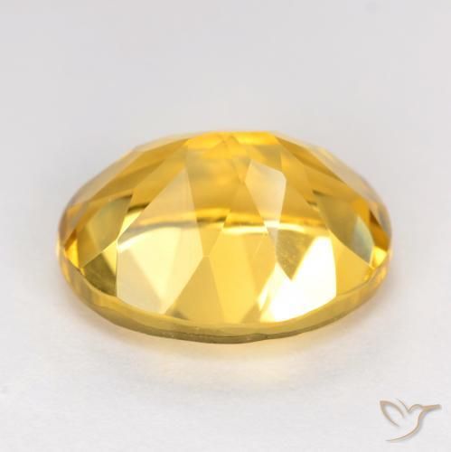 Citrino Dourado médio Natural 3.42ct, oval, VS