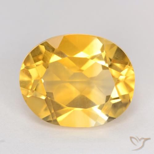 3.49ct Natural ouro médio Citrino, oval, VVS-VS