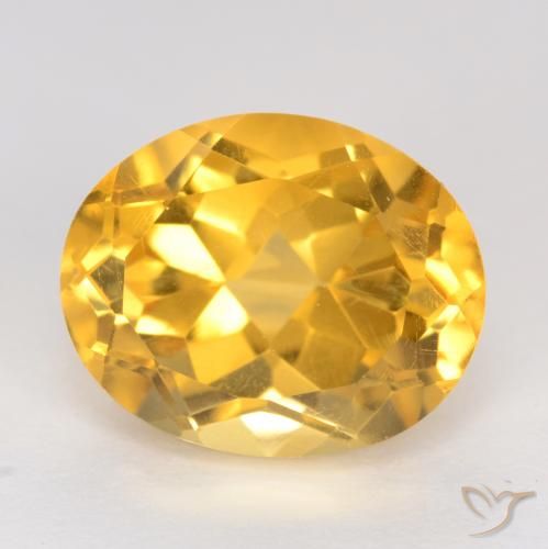 3.93ct Natural ouro médio Citrino, oval, VVS-VS