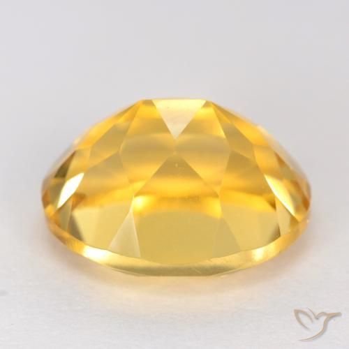 Citrino ouro médio Natural 3.93ct, oval, VVS-VS