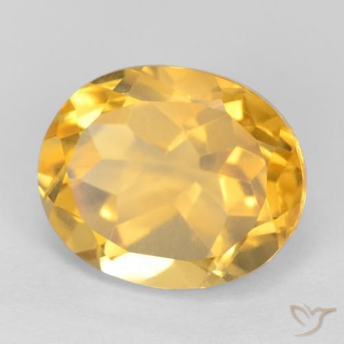 Citrino ouro brilhante Natural 3.85ct, oval, VS