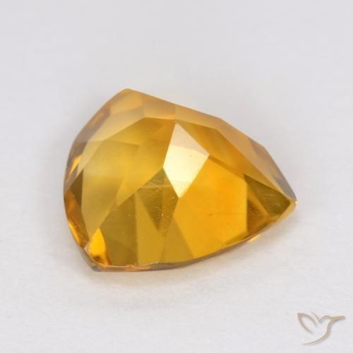 Citrino Laranja-Ouro Natural 0.98ct, Trilhão, VS