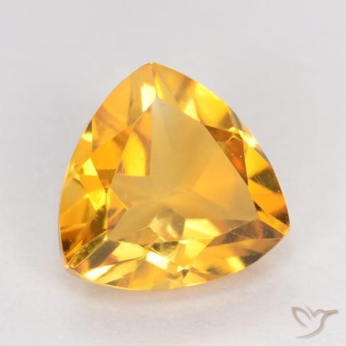 Citrino Dourado Escuro Natural 1.02ct, Trilhão, VS