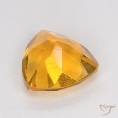 Citrino Dourado Escuro Natural 1.02ct, Trilhão, VS