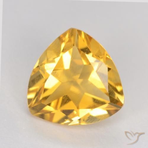 1.10ct Natural Dourado médio Citrino, Trilhão, VS