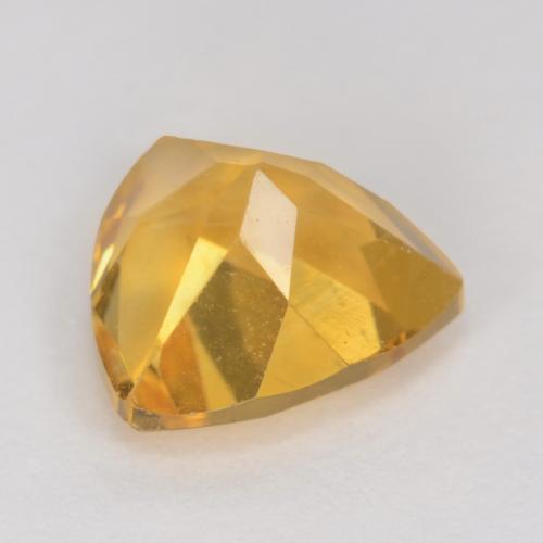 Citrino dourado natural 1,07ct, trillion, VS