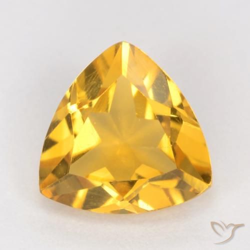 1.06ct Natural Dourado médio Citrino, Trilhão, VS