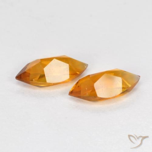 Pedras preciosas de Citrino Laranja Médio natural de 0.94 ct, Marquesa, VS