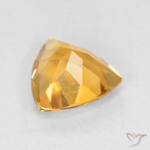 Citrino Laranja Dourado Profundo Natural 0.90ct, Trilhão, VS