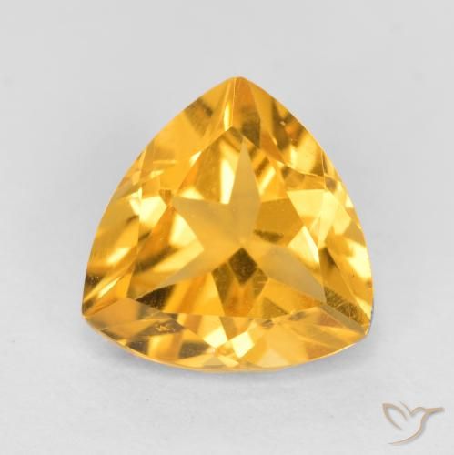 1.12ct Natural Dourado médio Citrino, Trilhão, VS
