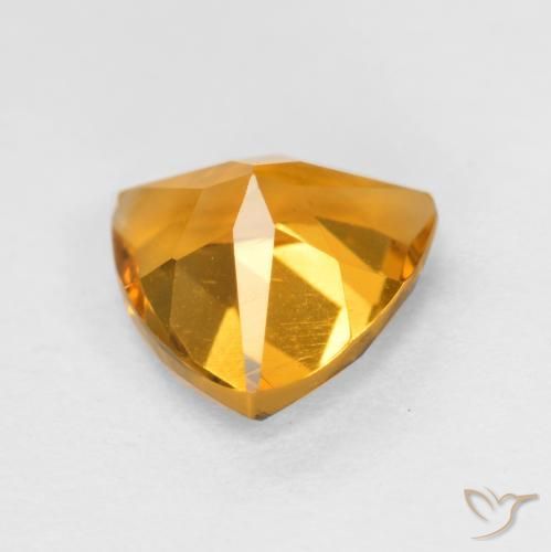 Citrino Laranja escuro-dourado Natural 0.88ct, Trilhão, VS