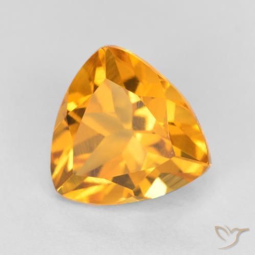 Citrino Laranja Profundo-Ouro Natural 1.14ct, Trilhão, VS