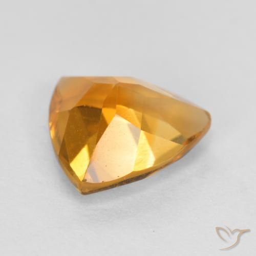 Citrino Laranja Profundo-Ouro Natural 0.93ct, Trilhão, VS