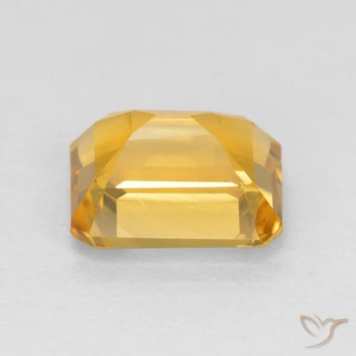 Citrino Dourado Natural 1.62ct, Corte Octógono / Esmeralda, VVS-VS