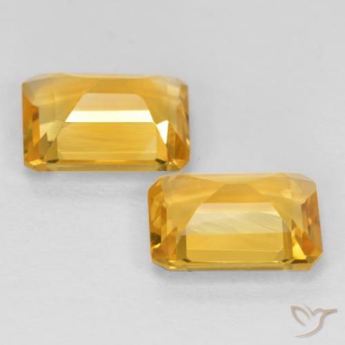 Pedras preciosas de Citrino Laranja Dourada natural de 2.55 ct, Corte Octógono / Esmeralda, VVS-VS