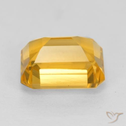 Citrino Dourado médio Natural 1.73ct, Corte Octógono / Esmeralda, VS