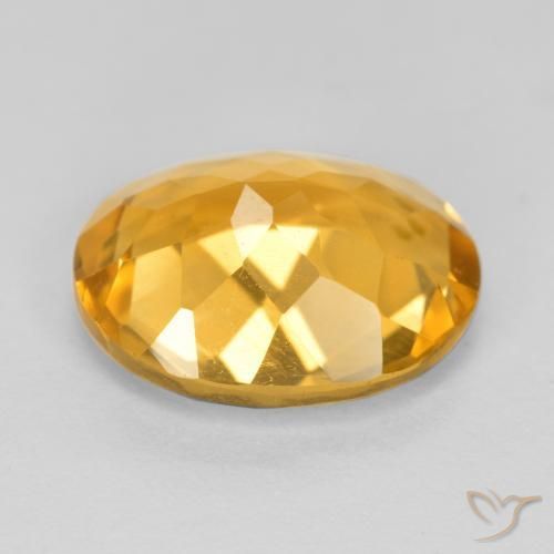 Citrino Laranja Dourado Profundo Natural 3.17ct, oval, VS
