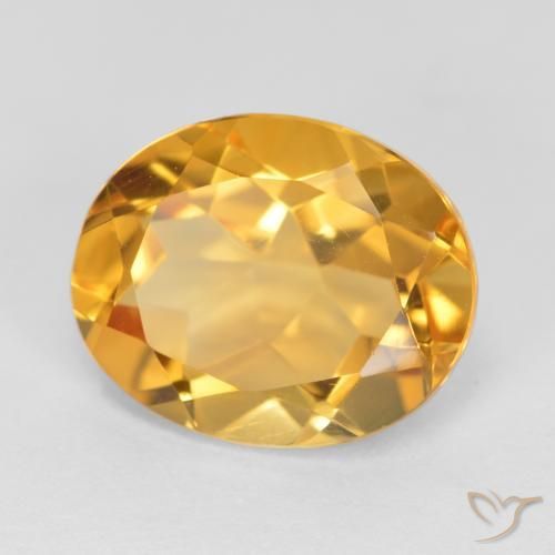 Citrino Dourado Escuro Natural 3.09ct, oval, VS