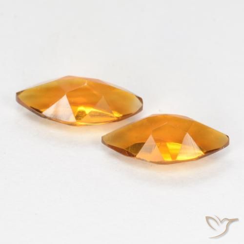 Pedras preciosas de Citrino laranja marrom natural de 0.95 ct, Marquesa, VS