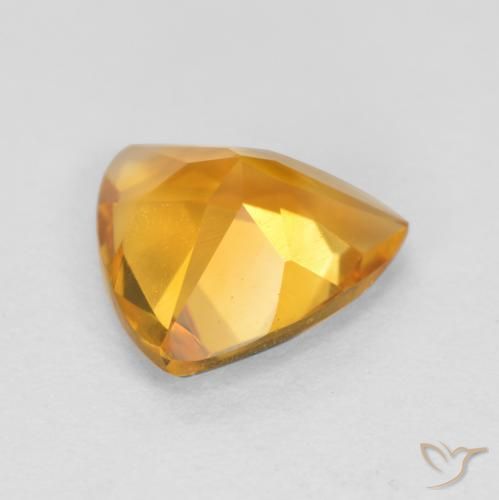 Citrino Laranja Profundo-Ouro Natural 0.87ct, Trilhão, VS