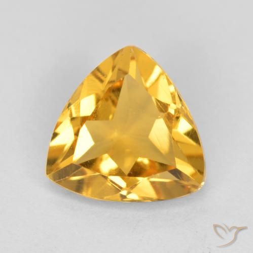 0.95ct Natural Dourado médio Citrino, Trilhão, VS