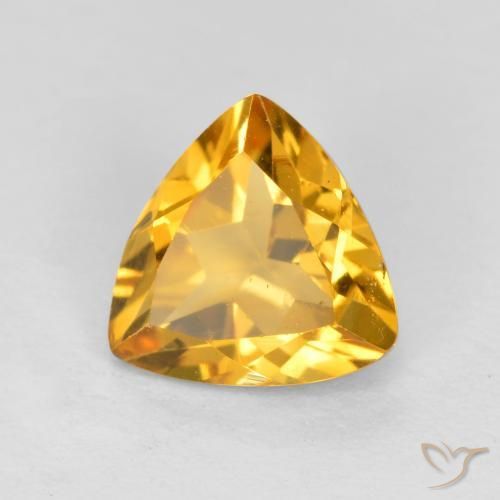 Citrino Dourado Médio-escuro Natural 0.95ct, Trilhão, VS