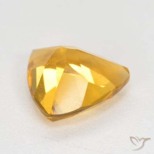 Citrino Dourado Escuro Natural 0.92ct, Trilhão, VS