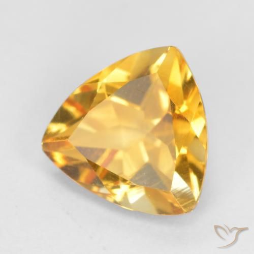 Citrino Laranja Dourada Natural 0.98ct, Trilhão, VS