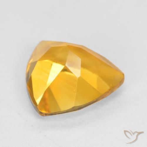 Citrino Laranja Dourada Natural 0.98ct, Trilhão, VS