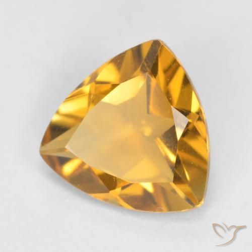 Citrino Laranja Dourado Profundo Natural 0.92ct, Trilhão, VS