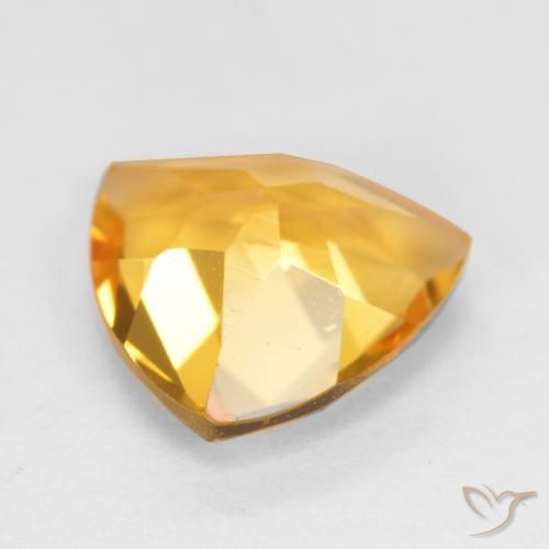 Citrino ouro brilhante Natural 1.01ct, Trilhão, VS