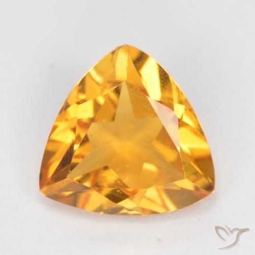 1.02ct Natural Dourado médio Citrino, Trilhão, VS