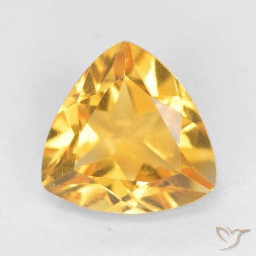 1.07ct Natural ouro brilhante Citrino, Trilhão, VS