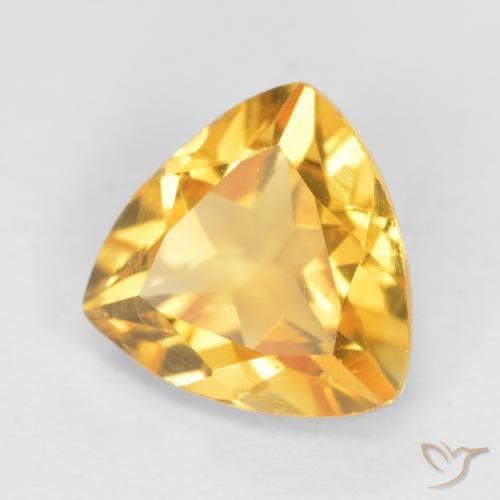 Citrino ouro brilhante Natural 1.07ct, Trilhão, VS