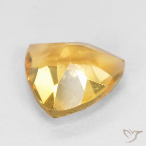 Citrino ouro brilhante Natural 1.07ct, Trilhão, VS