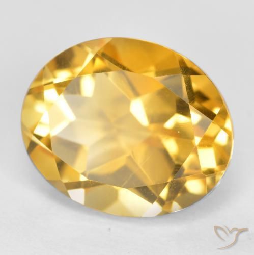 Citrino ouro médio Natural 3.71ct, oval, VS