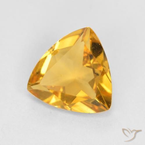 Citrino Dourado Escuro Natural 0.77ct, Trilhão, VS