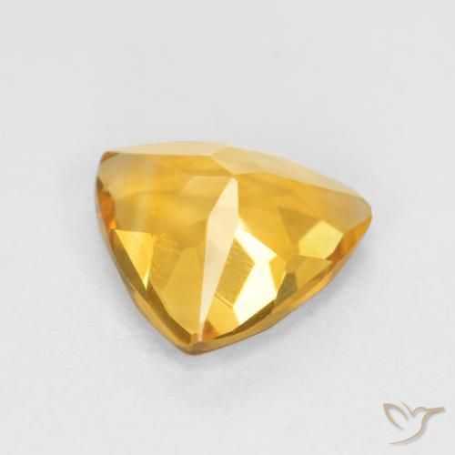 Citrino Dourado Escuro Natural 0.77ct, Trilhão, VS