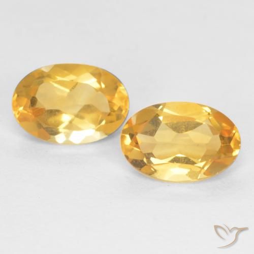 0.85ctw Natural ouro médio Citrino, oval, VS