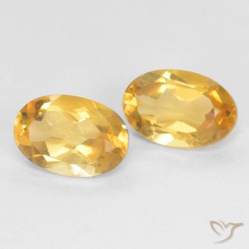 Pedras preciosas de Citrino ouro médio natural de 0.85 ct, oval, VS