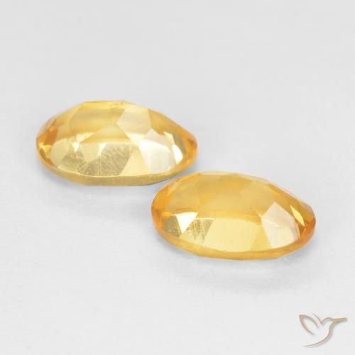 Pedras preciosas de Citrino ouro médio natural de 0.85 ct, oval, VS
