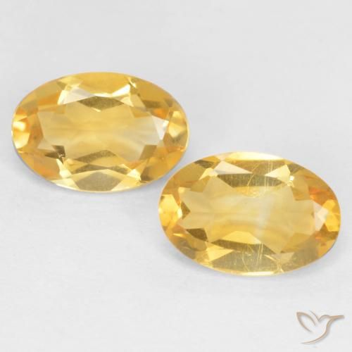 0.79ctw Natural ouro médio Citrino, oval, VS