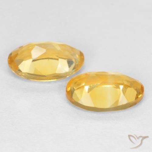 Pedras preciosas de Citrino ouro médio natural de 0.79 ct, oval, VS