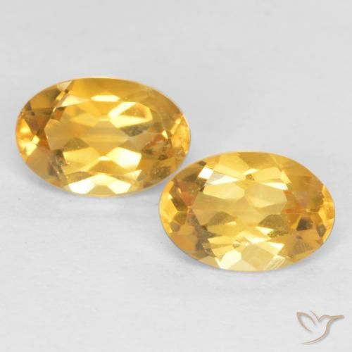 0.78ctw Natural Dourado Citrino, oval, VS