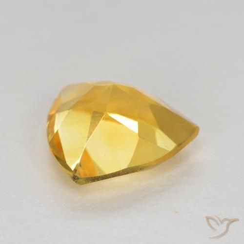 Citrino ouro médio Natural 0.94ct, Trilhão, VVS-VS